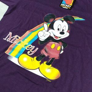 Disney Mickey Unlimited T Shirt velva sheen New with tags...vintage USA Lg